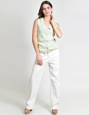 Blusa Roman Fashion sin manga para mujer