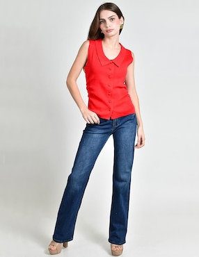Blusa Roman Fashion sin manga para mujer