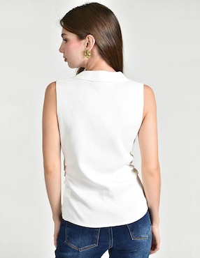 Blusa Roman Fashion sin manga para mujer