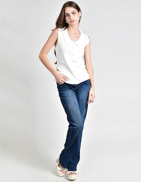 Blusa Roman Fashion sin manga para mujer