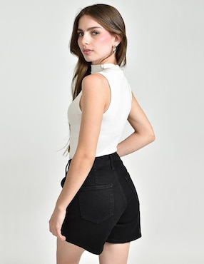Falda short corta Roman Fashion cintura media