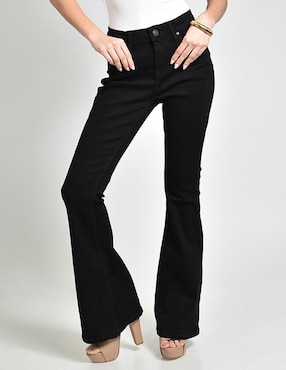 Jeans acampanado cintura alta Roman Fashion para mujer