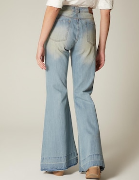 Jeans acampanado cintura Studio F para mujer