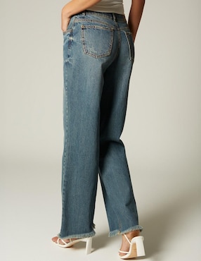 Jeans bota cintura Studio F para mujer