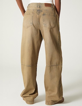 Jeans relaxed barrel cintura Studio F para mujer