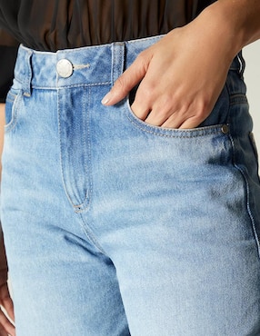 Jeans bota cintura Studio F Santana Draped Denim para mujer