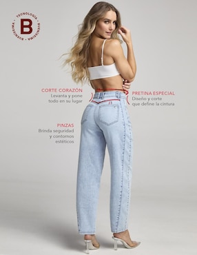 Jeans barrel cintura alta Seven Jeans Buenissima para mujer
