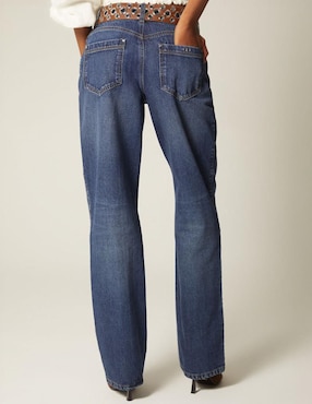 Jeans bota cintura Studio F Lima para mujer