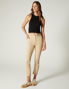 Pantalón chino Studio F slim para mujer