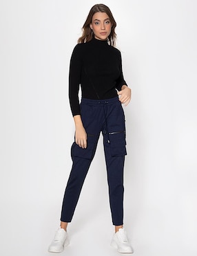 Pantalón jogger Studio F slim para mujer