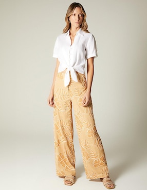 Pantalón relaxed Studio F palazzo para mujer