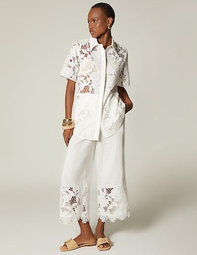 Pantalón capri Studio F palazzo para mujer