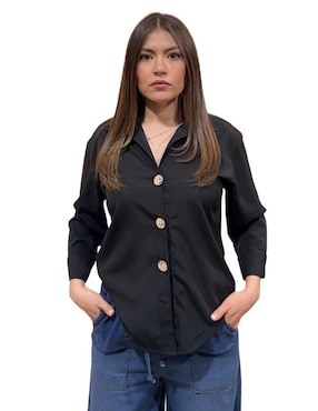 Camisa Yaretni Moda manga 3/4 para mujer