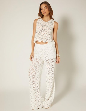 Pantalón relaxed Studio F palazzo para mujer