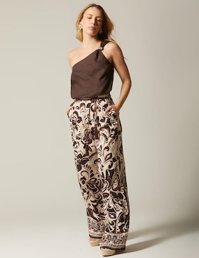 Pantalón relaxed Studio F palazzo para mujer