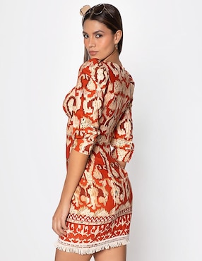 Vestido corto casual Studio F Congo Sunset Frio para mujer