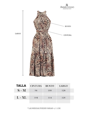 Vestido largo casual Angelozano para mujer