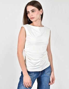 Blusa Roman Fashion sin manga para mujer