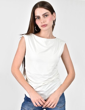 Blusa Roman Fashion sin manga para mujer