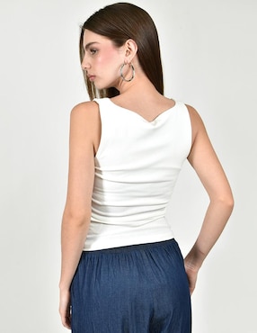 Blusa Roman Fashion sin manga para mujer