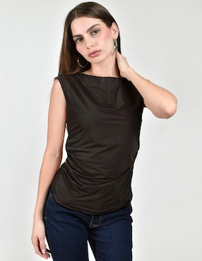 Blusa Roman Fashion sin manga para mujer