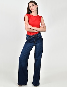 Jeans wide leg cintura alta Seven Jeans para mujer
