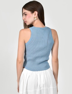 Blusa Roman Fashion sin manga para mujer