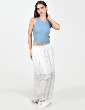 Blusa Roman Fashion sin manga para mujer