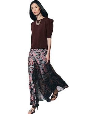 Falda larga Renatta&Go a la cintura