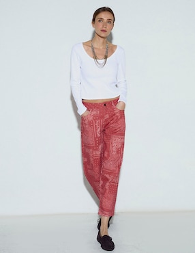 Jeans slim corte cintura Renatta&Go para mujer