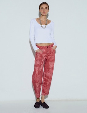 Jeans slim corte cintura Renatta&Go para mujer