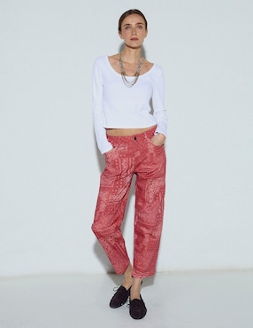 Jeans slim corte cintura Renatta&Go para mujer
