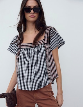 Blusa Renatta&Go manga corta para mujer
