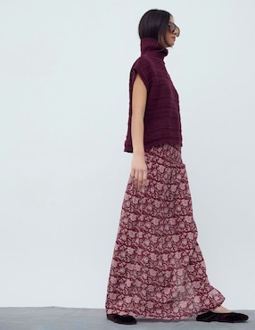 Falda larga Renatta&Go a la cintura