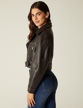 Chamarra para motociclista Studio F impermeable para mujer