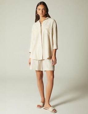 Blusa Studio F Ornela de Verano Repro Organic manga 3/4 para mujer