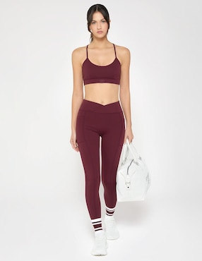 Legging Línea Deportiva Studio F a la cintura con elástico para mujer