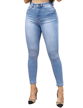 Jeans Skinny Kyrath Corte Cintura Para Mujer