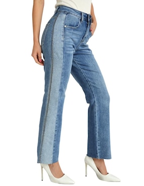 Jeans Relajado Doux J-DX-209-CLARO Corte Cintura Para Mujer