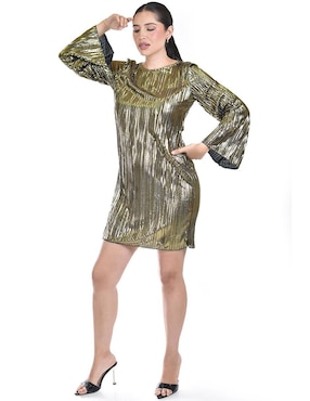 Vestido a la rodilla de fiesta Roman Fashion para mujer