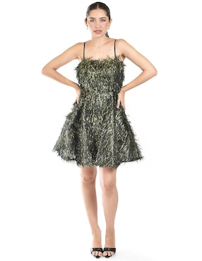 Vestido corto de fiesta Roman Fashion escote cuadrado