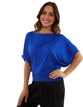 Blusa Beatriz Meade Manga Corta Para Mujer