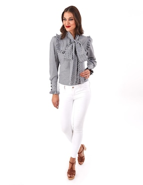 Blusa Beatriz Meade Manga Larga Para Mujer