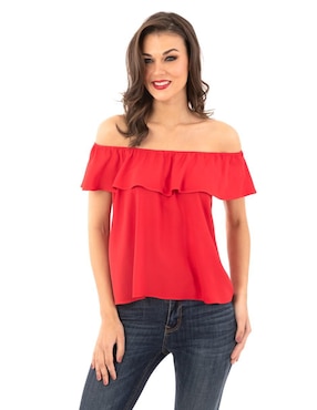 Blusa Strapless Beatriz Meade Sin Manga Para Mujer