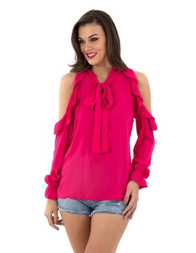 Blusa Beatriz Meade Manga Larga Para Mujer