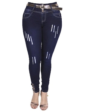 Jeans skinny Bombón para mujer