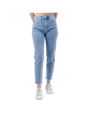 Jeans Mom Balam Lavado Claro Corte Cintura Para Mujer