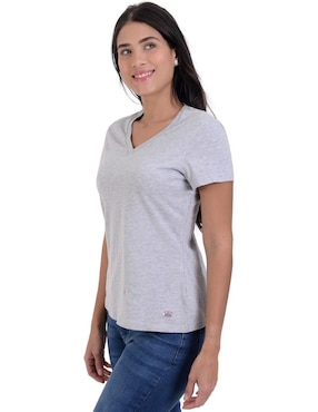 Playera Manga Corta Supply Cuello Redondo Para Mujer