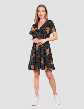 Vestido A La Rodilla Casual INK Para Mujer