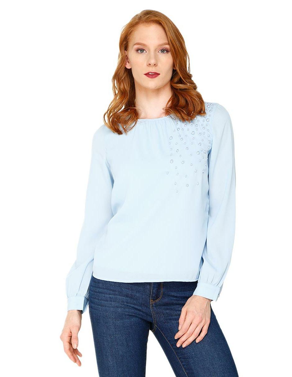 blusas de moda con perlas